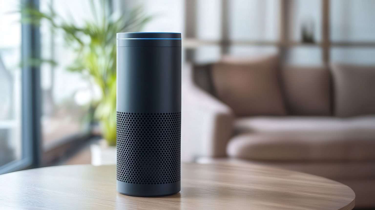 photo of an Amazon Alexa device, a perfect example of the importance of voice search in SEO.